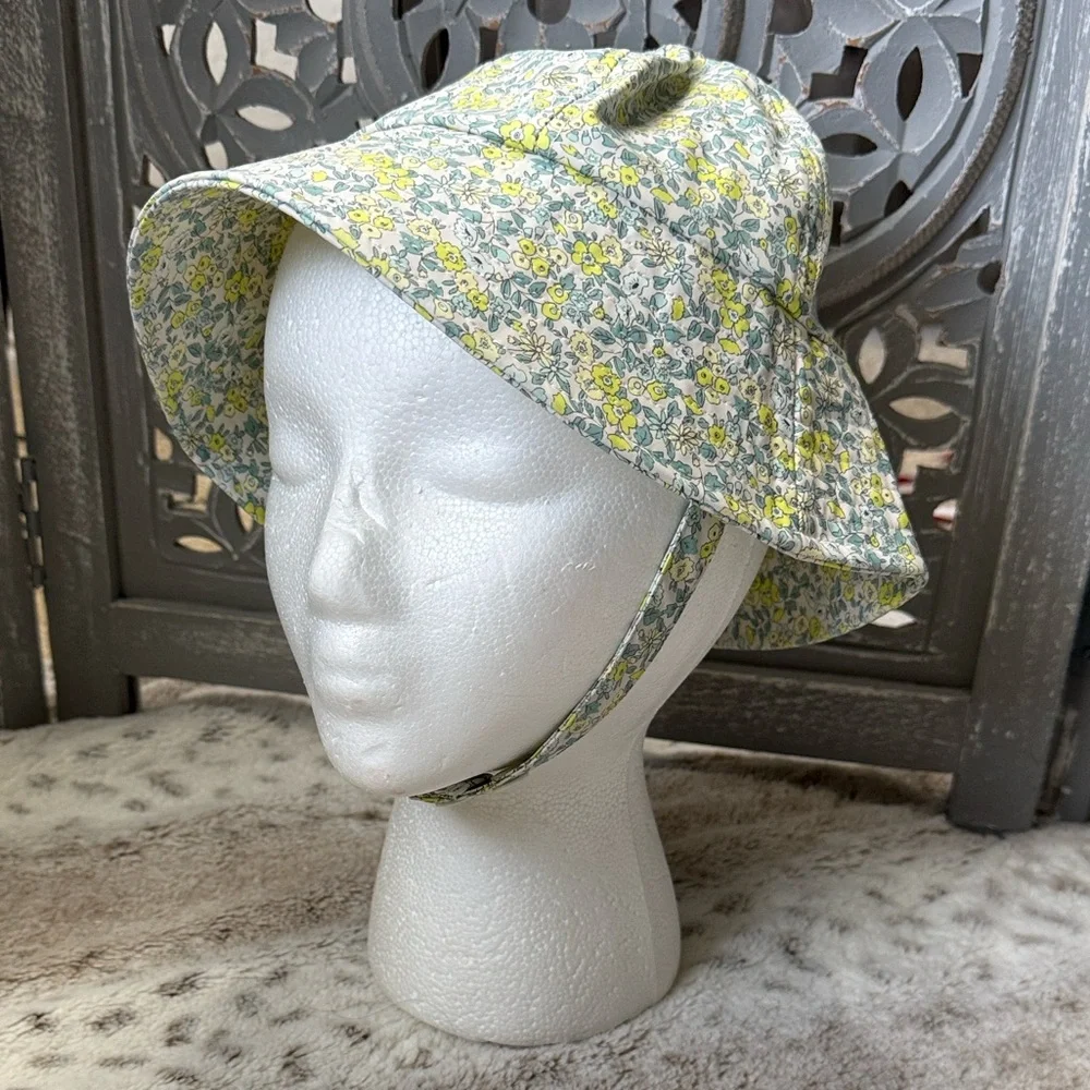 Zara pastel floral bucket hat girls OS waterproof outdoor beach girlhoodcore
